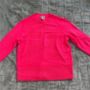J. Crew Hot Pink Crewneck Sweater – Size S – NWT